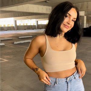 By Together High Quality Seamless Stay Solid Brami | Size M/L | Latte NWT